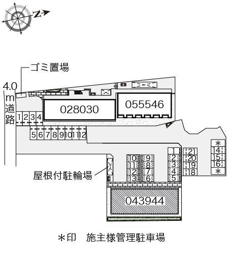 ビィグラッドⅡ(43944)の駐車配置図