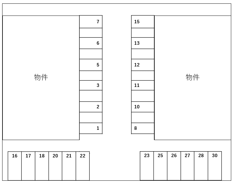 Ｃｉｅｌｏ Ａの駐車配置図