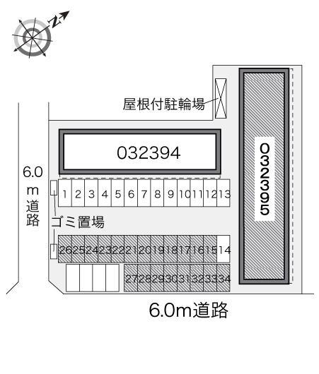 ディアコートＢ(32395)の駐車配置図