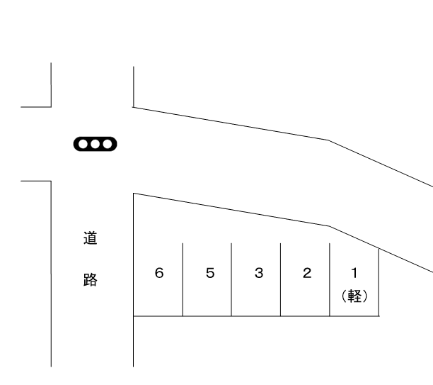 倉梯駐車場の駐車配置図