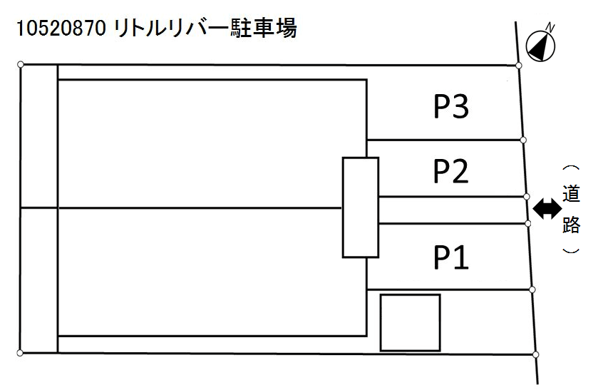 リトルリバー駐車場の駐車配置図