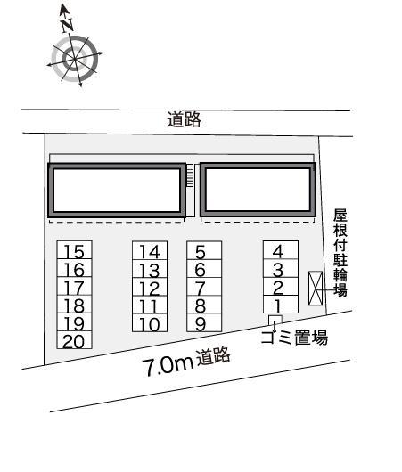 薬師(30400)の駐車配置図
