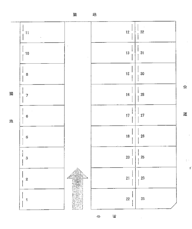 ４２３の駐車配置図