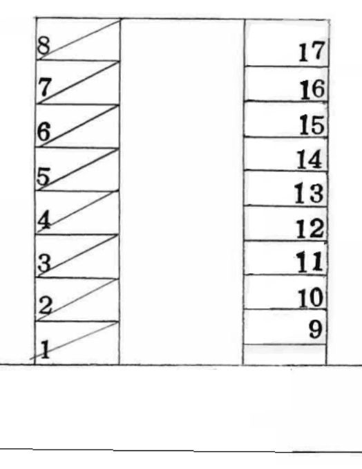 スマイルガレージ倉知Pの駐車配置図