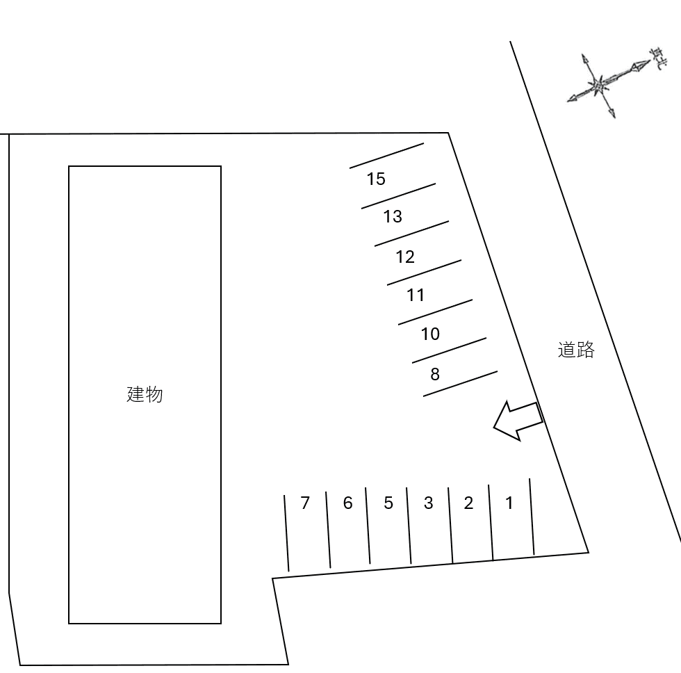 フォーリアの駐車配置図