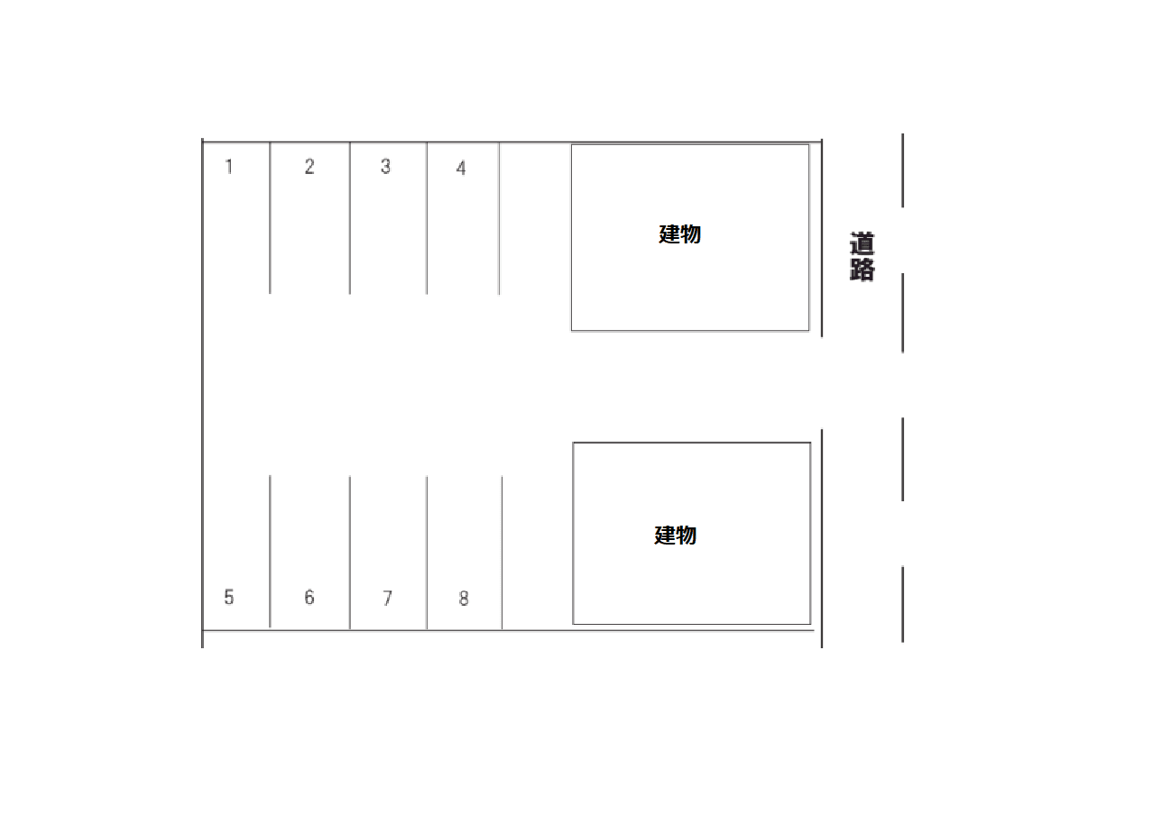 林駐車場の駐車配置図