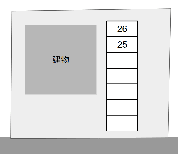 ベルクⅡ敷地外駐車場の駐車配置図