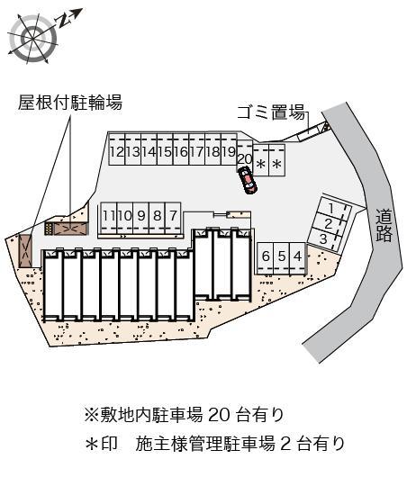 クレイノ神武原(58321)の駐車配置図