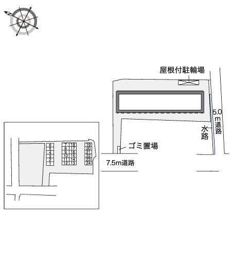 Ｚ(40071)　敷地外駐車場の駐車配置図
