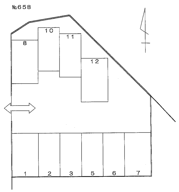 ６５８の駐車配置図