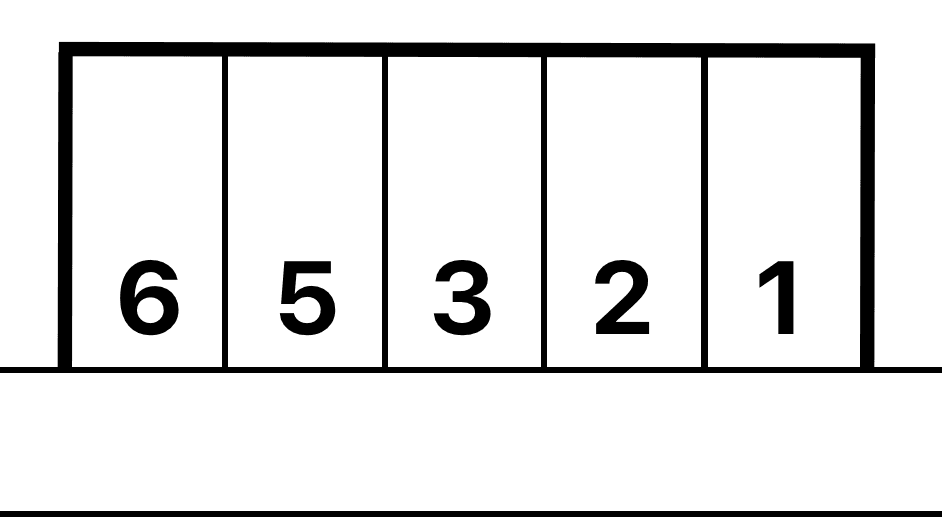 井上パーキングの駐車配置図