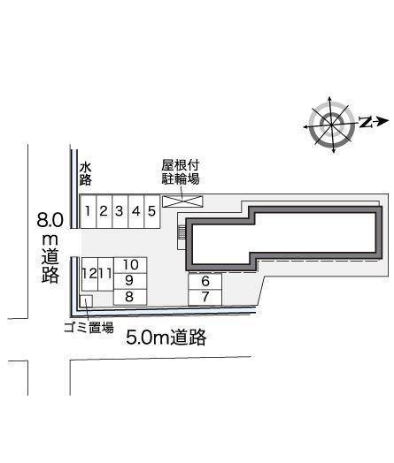 ラフォーレ倉吉(26715)の駐車配置図