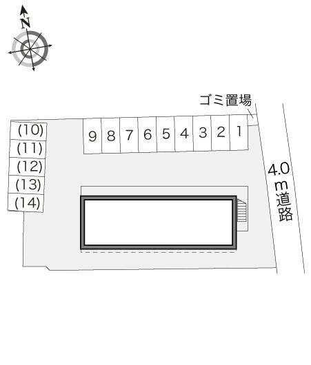 アクセス岡芹(18340)の駐車配置図