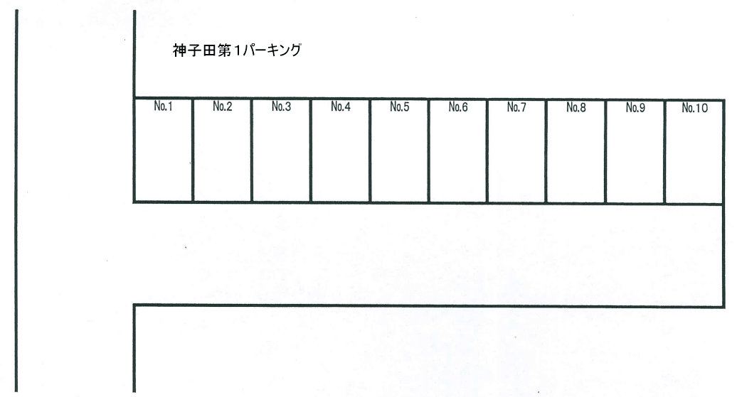 神子田第１パーキングの駐車配置図