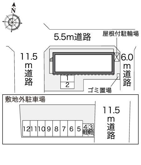 パーシモンアネックス(41469)の駐車配置図