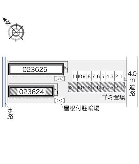 エスポワールⅡ(23624)の駐車配置図