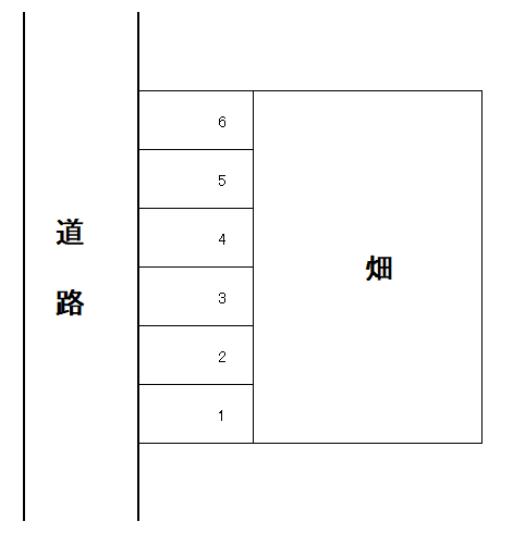 B-76 手越原 池ヶ谷貸駐車場の駐車配置図