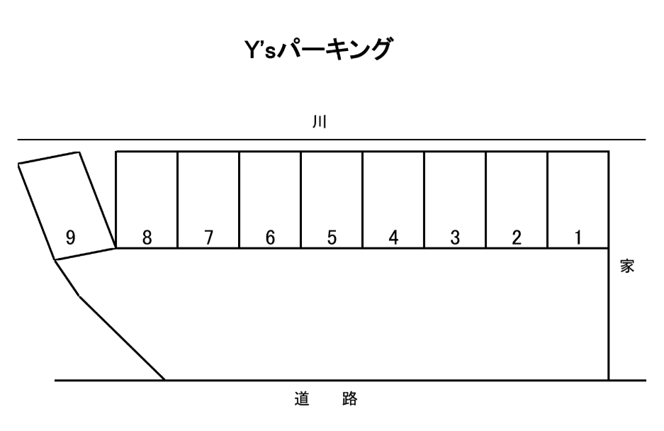 Y'sパーキングの駐車配置図