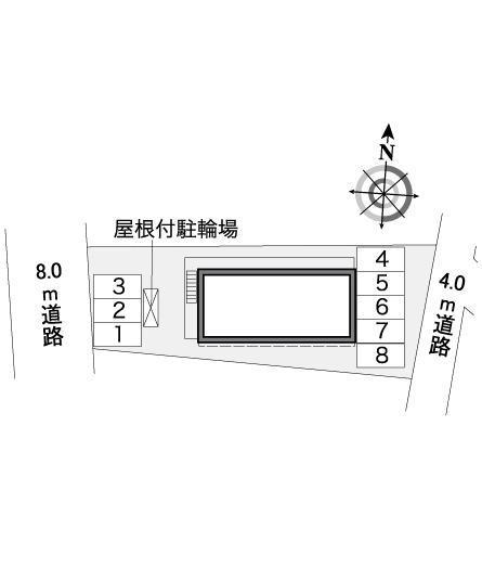 田京(36229)の駐車配置図
