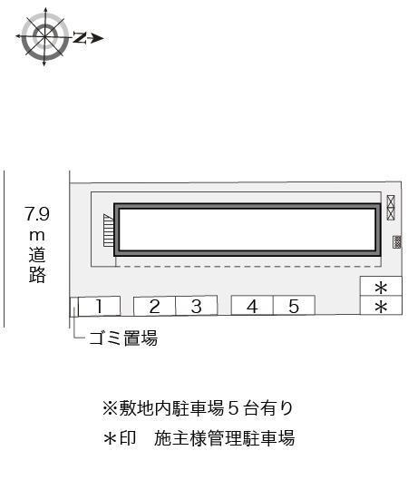 ルナⅠ(12106)の駐車配置図