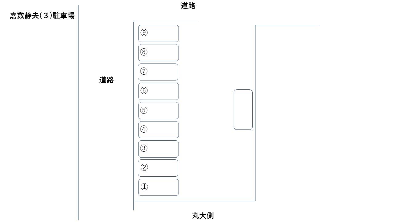 嘉数静夫（3）駐車場の駐車配置図
