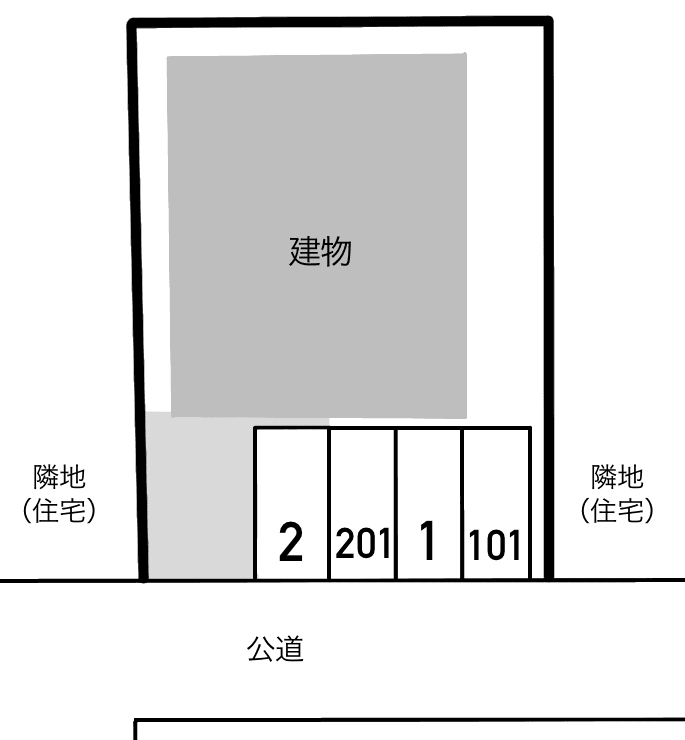 リベルテ清荒神の駐車配置図