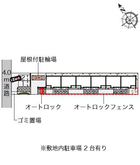 クレイノけやき(56559)の駐車配置図