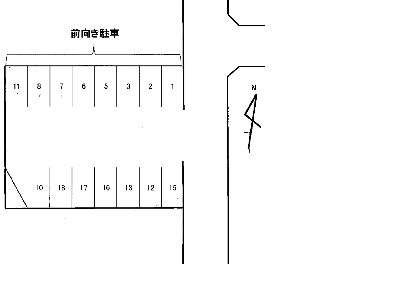 ＮＯ．７３の駐車配置図