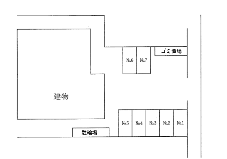 グレース宮野の駐車配置図