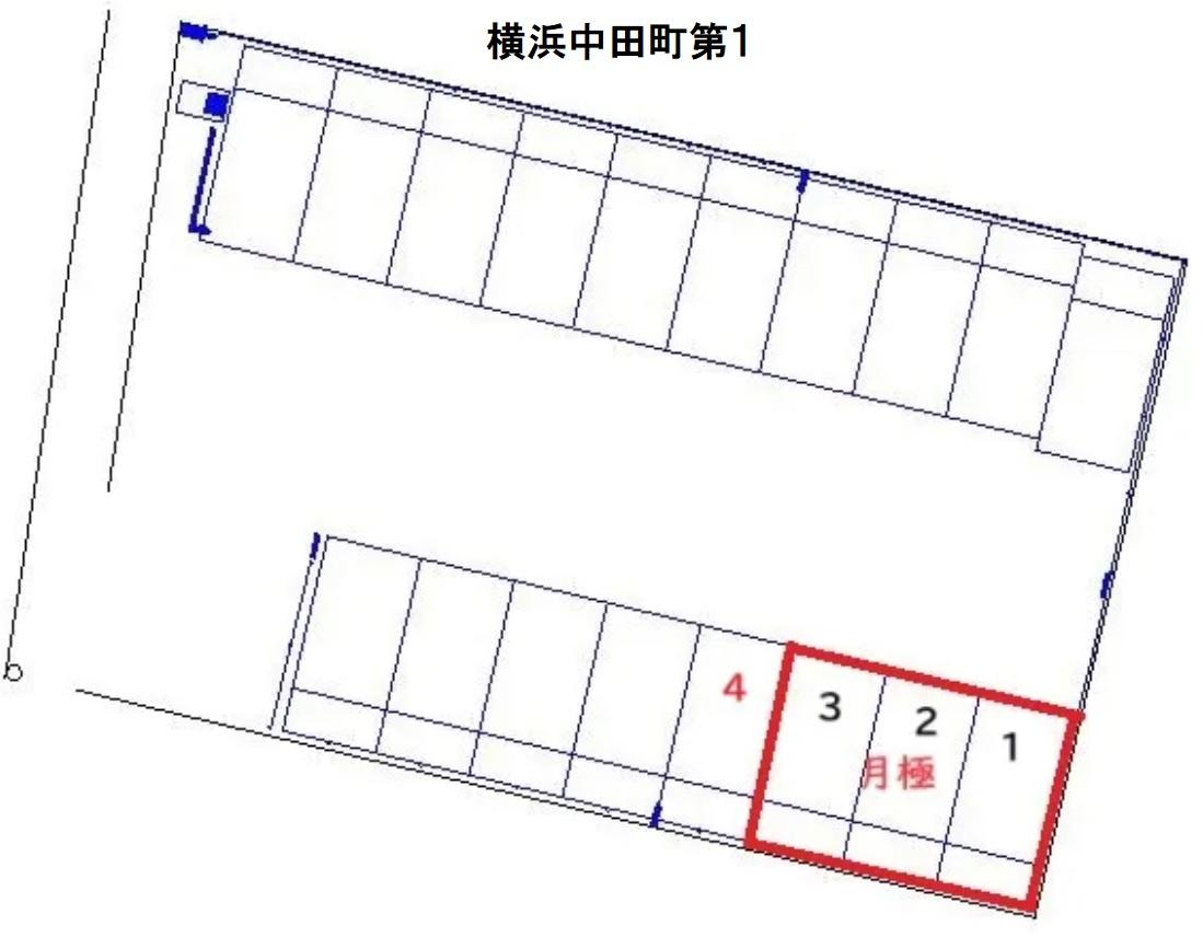 横浜中田町第１の駐車配置図