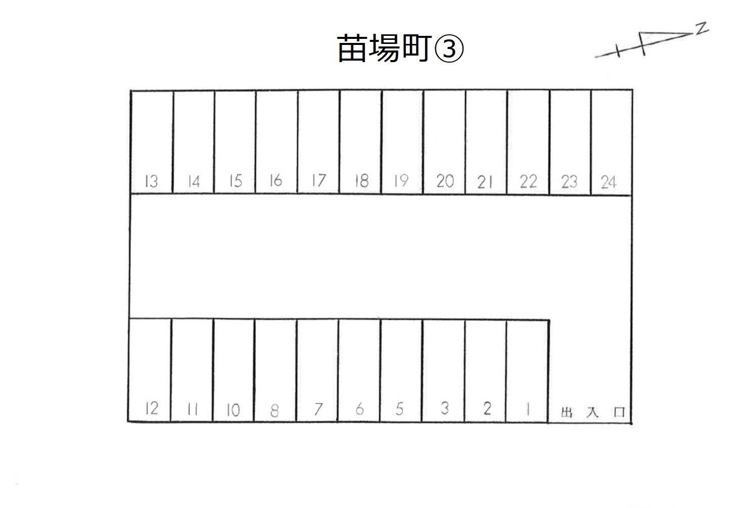 苗場町③の駐車配置図