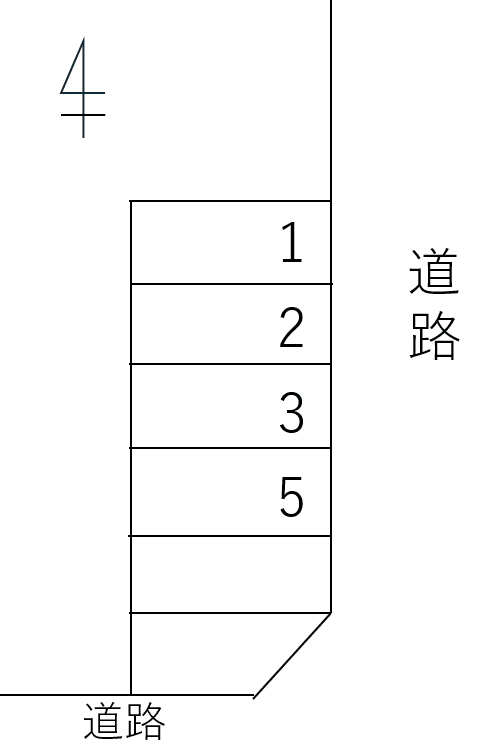 066八家町２丁目の駐車配置図