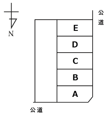 丹羽駐車場の駐車配置図