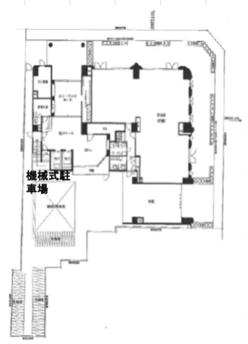 グリフィン横浜・山下公園弐番館駐車場の駐車配置図