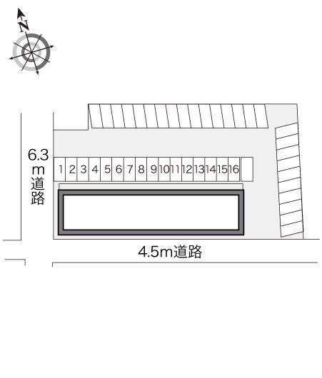 ブラッサム(20357)の駐車配置図