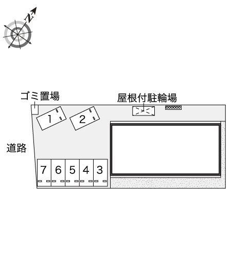 ＫＫアルハイム(45161)の駐車配置図