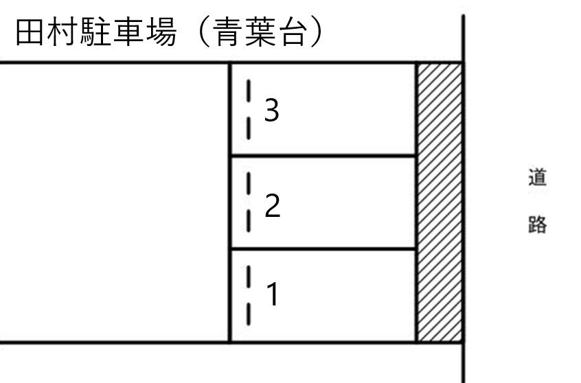 田村駐車場（青葉台）の駐車配置図