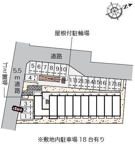 ミランダクラーラ(58073)の駐車配置図