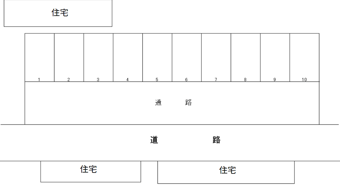 田嶋駐車場の駐車配置図
