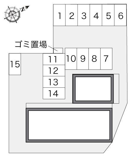 ムーロット(21071)の駐車配置図