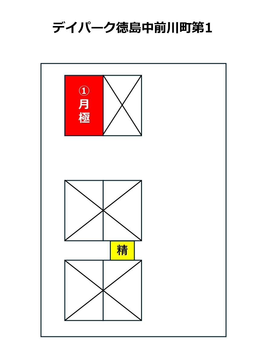 デイパーク中前川町第１の駐車配置図