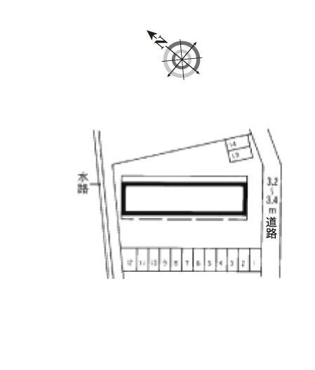 岩田西(9290)の駐車配置図