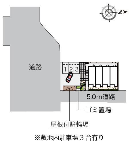 和元(55175)の駐車配置図