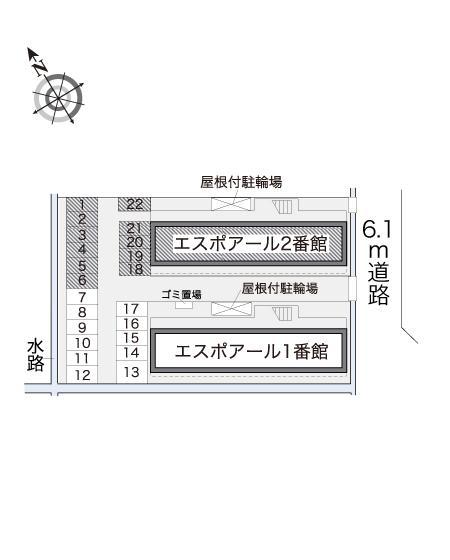 エスポアール２番館(17738)の駐車配置図