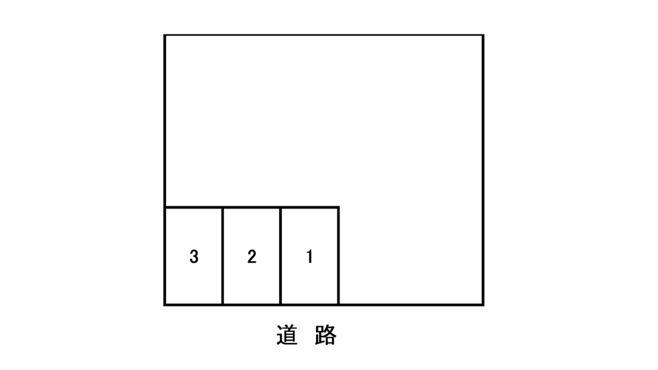 福本パーキングの駐車配置図