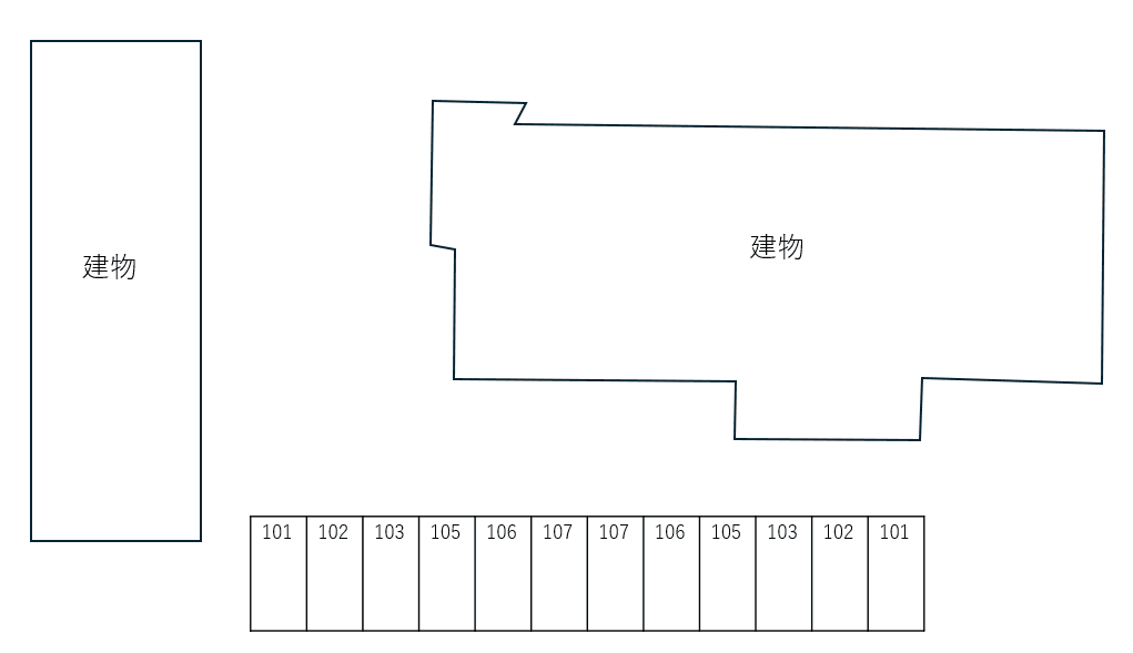Ｐｏｌａｒｉｓの駐車配置図