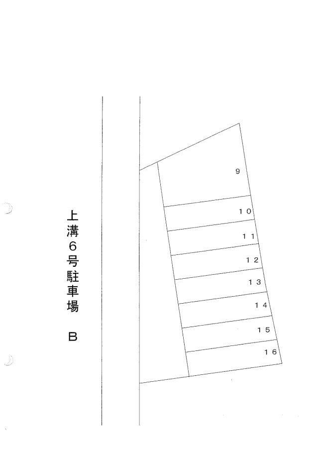 上溝6号駐車場・Bの駐車配置図