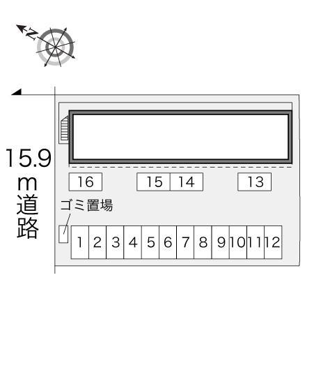 むさし野Ⅱ(22390)の駐車配置図