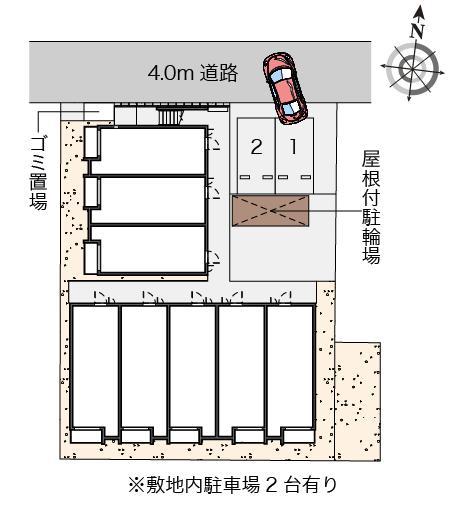 ミランダベルステージ(55823)の駐車配置図