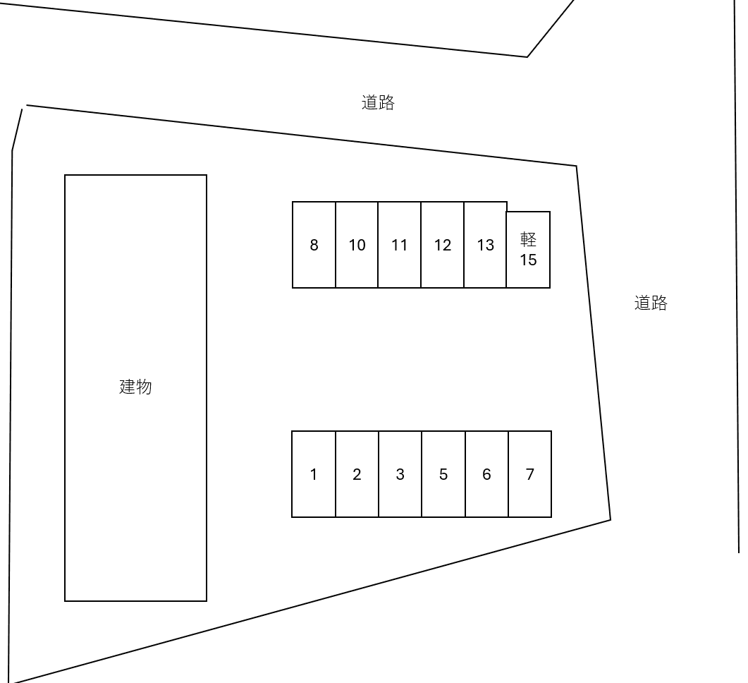 Ｌａｐｉｎの駐車配置図